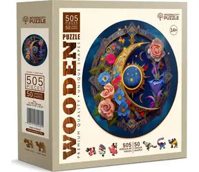 Wooden City Holzpuzzle Blume Mond 505 Teile / ab 10 Jahren