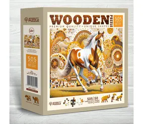 Wooden City Holzpuzzle Elegantes Pferd 505 Teile / ab 14 Jahren