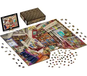 Wooden City Holzpuzzle „Wünsche in einer Buchhandlung“ 4000 Teile / ab 14 Jahren