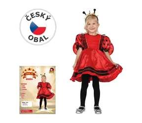 Hergestellt 03876 - Karnevalskleid - Marienkäfer 80-92 cm