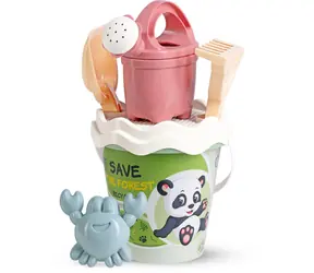 Androni RECYCLING PASTEL Waldsand-Set mit Teekanne - mittel / ab 10 Monaten