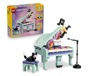 LEGO® Creator 3-in-1 31392 Musikalische Dekoration: Klavier mit Katze / Anzahl der Teile: 485 / ab 9 Jahren