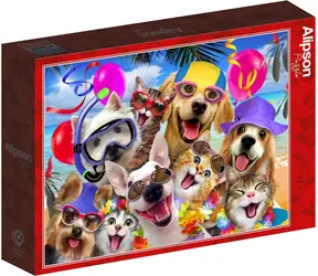 ALIPSON Puzzle Selfie Strandparty / 1000 Teile / ab 14 Jahren
