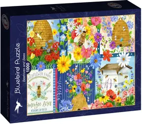BlueBird Puzzle Bienen und Bienenstöcke / 1000 Teile / ab 14 Jahren