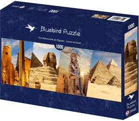 BlueBird Panoramapuzzle Ägypten entdecken - Luxor und Gizeh / 1000 Teile / ab 14 Jahren