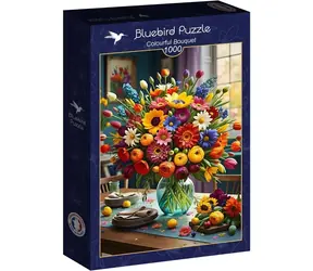 BlueBird -Puzzle „Bunter Blumenstrauß“ / 1000 Teile / ab 14 Jahren