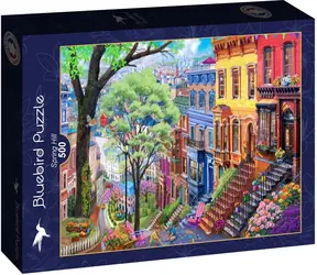 BlueBird Puzzle Frühlingsstadt / 500 Teile / ab 12 Jahren