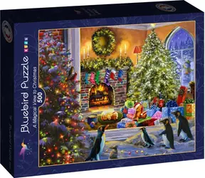 BlueBird Puzzle „Zauberhafte Weihnachtsansicht“ / 500 Teile / ab 12 Jahren