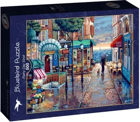 BlueBird Puzzle „Spaziergang an einem Regentag“ / 500 Teile / ab 12 Jahren