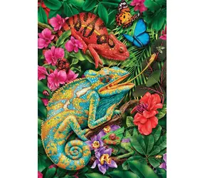 COBBLE HILL Puzzle Bunte Chamäleons / 1000 Teile / ab 14 Jahren