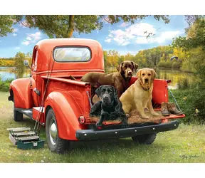 COBBLE HILL Puzzle Freunde auf dem Fisch / 1000 Teile / ab 14 Jahren