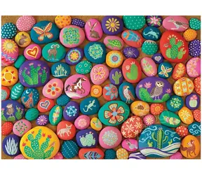 COBBLE HILL Puzzle „Bemalte Steine des Südwestens“ / 1000 Teile / ab 14 Jahren