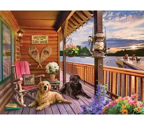 COBBLE HILL Puzzle Willkommen im Seehaus / 1000 Teile / ab 14 Jahren