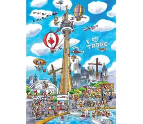 COBBLE HILL Puzzle DoodleTown: Toronto / 1000 Teile / ab 14 Jahren