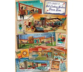 COBBLE HILL Puzzle Mid-Century Modern Traumhaus / 1000 Teile / ab 14 Jahren