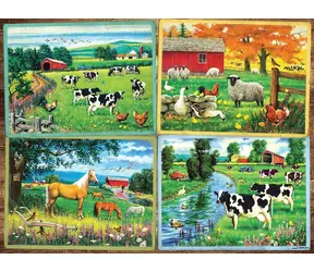 COBBLE HILL Puzzle „Landleben mit Freunden“ XL / 275 Teile / ab 9 Jahren