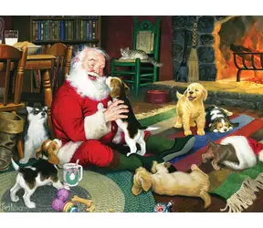 COBBLE HILL Puzzle Weihnachtsmannspiele XL / 275 Teile / ab 9 Jahren