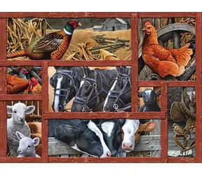 COBBLE HILL Puzzle Freunde auf dem Bauernhof XL / 275 Teile / ab 9 Jahren