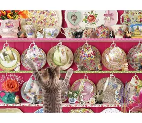 COBBLE HILL Puzzle Cat Mischief (High Tea High Jinks) / 500 Teile / ab 12 Jahren