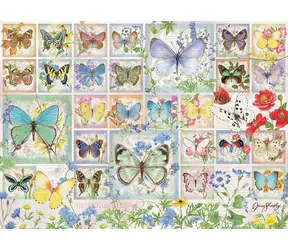 COBBLE HILL Puzzle Schmetterlingsfliesen / 500 Teile / ab 12 Jahren