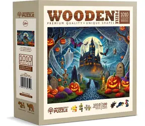 Wooden City Holzpuzzle Halloween-Burg / 1010 Teile / ab 14 Jahren
