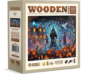 Wooden City Holzpuzzle Halloween Herr des Todes / 1010 Teile / ab 14 Jahren