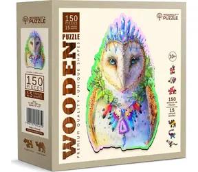 Wooden City Holzpuzzle Hübsche Eule / 150 Teile / ab 10 Jahren
