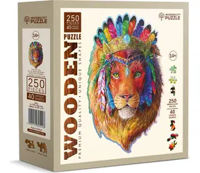Wooden City Holzpuzzle Mystischer Löwe / 250 Teile / ab 14 Jahren