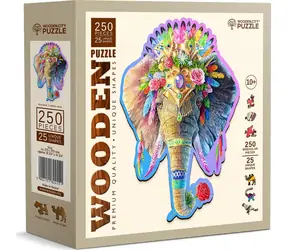 Wooden City Holzpuzzle Eleganter Elefant / 250 Teile / ab 10 Jahren