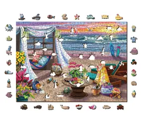 Wooden City Holzpuzzle Sommerzeit 2in1 / 505 Teile / ECO / ab 14 Jahren