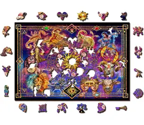 Wooden City Holzpuzzle Tierkreiszeichen / 505 Teile / ab 14 Jahren