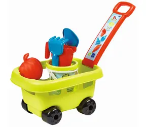 Ecoiffier Gartenwagen mit Eimer und Sandzubehör / ab 2 Jahren