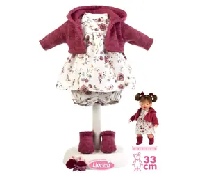 Llorens P33-146 Kleid für 33 cm Puppe