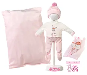 Llorens M635-56 Outfit für NEW BORN Babypuppen (35-36 cm) mit Zubehör