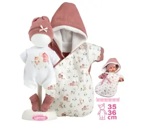 Llorens M636-50 Outfit für NEW BORN Babypuppen (35-36 cm) mit Zubehör