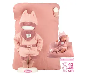 Llorens M738-18 Outfit für NEW BORN Babypuppen (Größe 40-42 cm) mit Zubehör