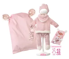 Llorens M738-60 Outfit für NEW BORN Babypuppen (Größe 40-42 cm) mit Zubehör