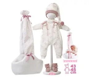 Llorens M740-06 Outfit für NEW BORN Babypuppen (40-42 cm) mit Schultertrage