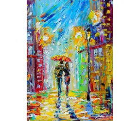 ENJOY Puzzle Rainy Romance in the City / 1000 Teile / ab 14 Jahren