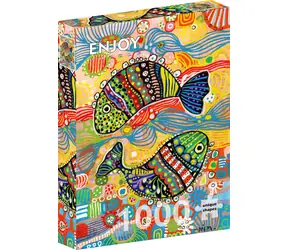 ENJOY Puzzle Tanzende Fische / 1000 Teile / ab 14 Jahren