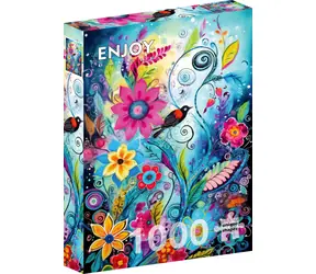 ENJOY Puzzle Rotflügelelster / 1000 Teile / ab 14 Jahren
