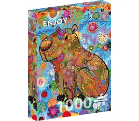 ENJOY Puzzle Muster Wasserschwein / 1000 Teile / ab 14 Jahren