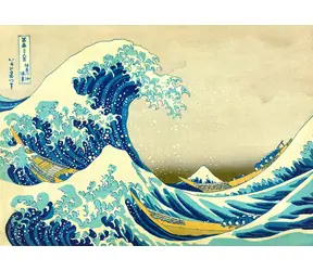 ENJOY Puzzle Katsushika Hokusai: Die große Welle vor der Küste von Kanagawa / 1000 Teile / ab 14 Jahren