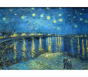 ENJOY Puzzle Vincent Van Gogh: Sternennacht über der Rhône / 1000 Teile / ab 14 Jahren
