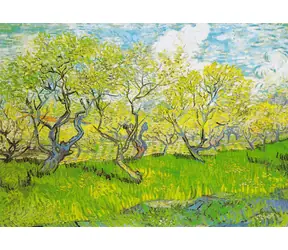 ENJOY Puzzle Vincent Van Gogh: Blühender Obstgarten / 1000 Teile / ab 14 Jahren
