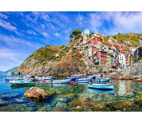 ENJOY Puzzle Riomaggiore, Cinque Terre, Italien / 1000 Teile / ab 14 Jahren