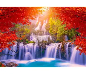 ENJOY Puzzle Thi Lo Su Wasserfall im Herbst, Thailand / 1000 Teile / ab 14 Jahren