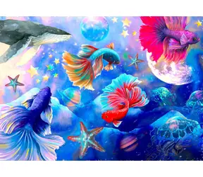 ENJOY Puzzle Unterwassergalaxie / 1000 Teile / ab 14 Jahren