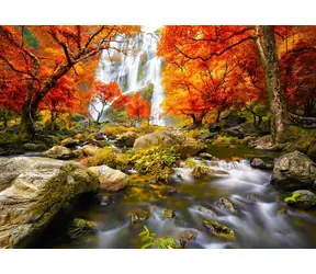 ENJOY Puzzle Herbstwasserfall / 1000 Teile / ab 14 Jahren