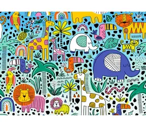 ENJOY Puzzle Doodle Safari / 1000 Teile / ab 14 Jahren